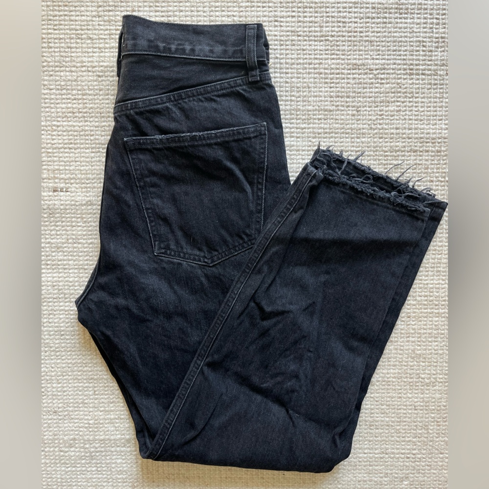 Agolde 90's Crop Jeans in Tar - Picture 5 of 6